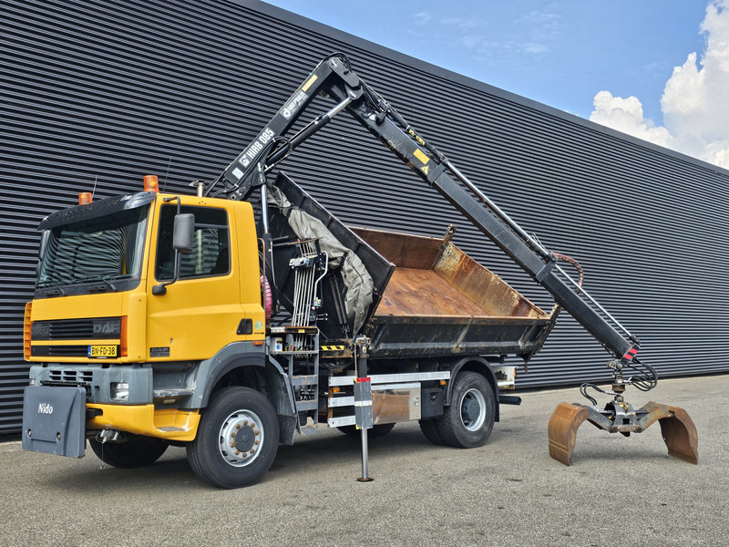 DAF CF 75.250 4X4 / HIAB CRANE + TIPPER / MANUAL / SPRING - Camião, Camião grua: foto 2 DAF CF 75.250 4X4 / HIAB CRANE + TIPPER / MANUAL / SPRING - Camião, Camião grua: foto 2