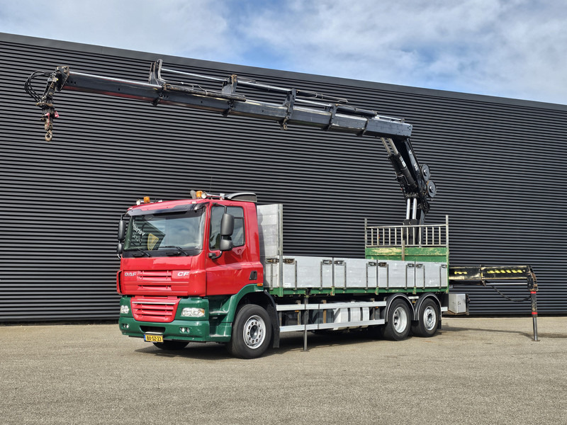 DAF CF 85.410 6x2 / HIAB 35 t/m crane / kran + REMOTE - Camião de caixa aberta/ Plataforma, Camião grua: foto 2 DAF CF 85.410 6x2 / HIAB 35 t/m crane / kran + REMOTE - Camião de caixa aberta/ Plataforma, Camião grua: foto 2
