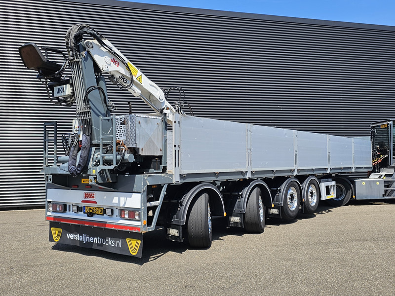 Kwb JKB KRAAN / 2 x STEERING + 2 X LIFT AXLE - Semi-reboque plataforma/ Caixa aberta: foto 3 Kwb JKB KRAAN / 2 x STEERING + 2 X LIFT AXLE - Semi-reboque plataforma/ Caixa aberta: foto 3