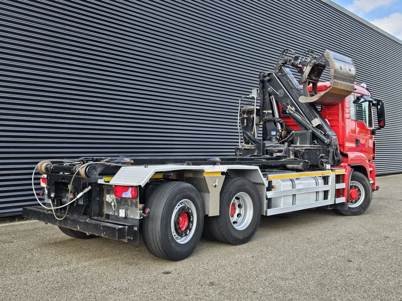 MAN TGS 26.400 / 6x4H-2 / HMF Z KRAAN + CONTAINERSYSTEM - Camião com sistema de cabo, Camião grua: foto 4 MAN TGS 26.400 / 6x4H-2 / HMF Z KRAAN + CONTAINERSYSTEM - Camião com sistema de cabo, Camião grua: foto 4
