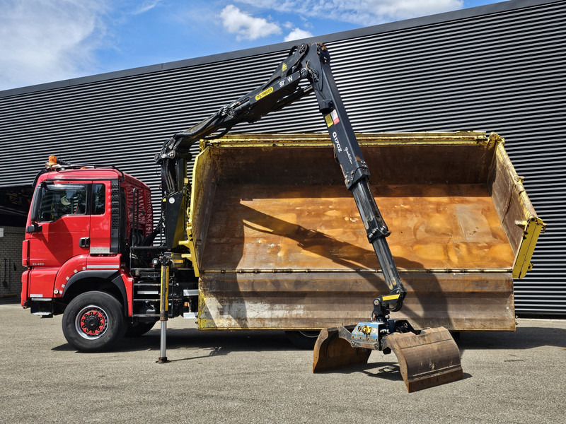 MAN TGS 33.480 6x6 / PALFINGER Z CRANE / 2 SIDE TIPPER - Camião basculante, Camião grua: foto 2 MAN TGS 33.480 6x6 / PALFINGER Z CRANE / 2 SIDE TIPPER - Camião basculante, Camião grua: foto 2