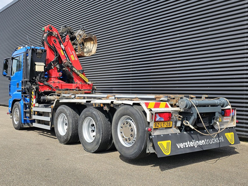 MAN TGS 35.400 / 8x4-4 / CONTAINER SYSTEM / PALFINGER Z CRANE - Camião com sistema de cabo, Camião grua: foto 4 MAN TGS 35.400 / 8x4-4 / CONTAINER SYSTEM / PALFINGER Z CRANE - Camião com sistema de cabo, Camião grua: foto 4