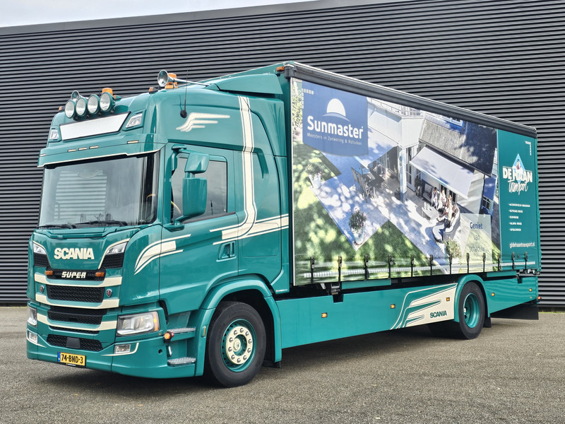 Scania G280 BDF / RETARDER / FULL AIR / 2 X LOADING BOX - Camião transportador de contêineres/ Caixa móvel: foto 1 Scania G280 BDF / RETARDER / FULL AIR / 2 X LOADING BOX - Camião transportador de contêineres/ Caixa móvel: foto 1