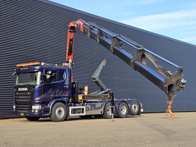 Scania G490 8x4*4 / PALFINGER CRANE + HOOKLIFT - Camião polibenne, Camião grua: foto 3 Scania G490 8x4*4 / PALFINGER CRANE + HOOKLIFT - Camião polibenne, Camião grua: foto 3