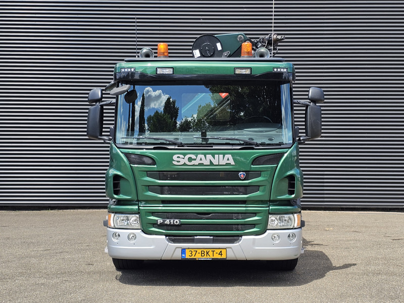 Camião de caixa aberta/ Plataforma, Camião grua Scania P410 / 6X2-4 / 21 t/m CRANE / KRAN: foto 9