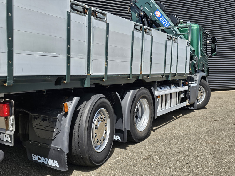 Camião de caixa aberta/ Plataforma, Camião grua Scania P410 / 6X2-4 / 21 t/m CRANE / KRAN: foto 7