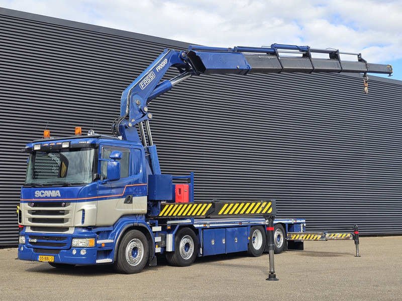 Scania R440 8x2*6 / FASSI 90 t/m CRANE / KRAN - Camião de caixa aberta/ Plataforma, Camião grua: foto 1 Scania R440 8x2*6 / FASSI 90 t/m CRANE / KRAN - Camião de caixa aberta/ Plataforma, Camião grua: foto 1