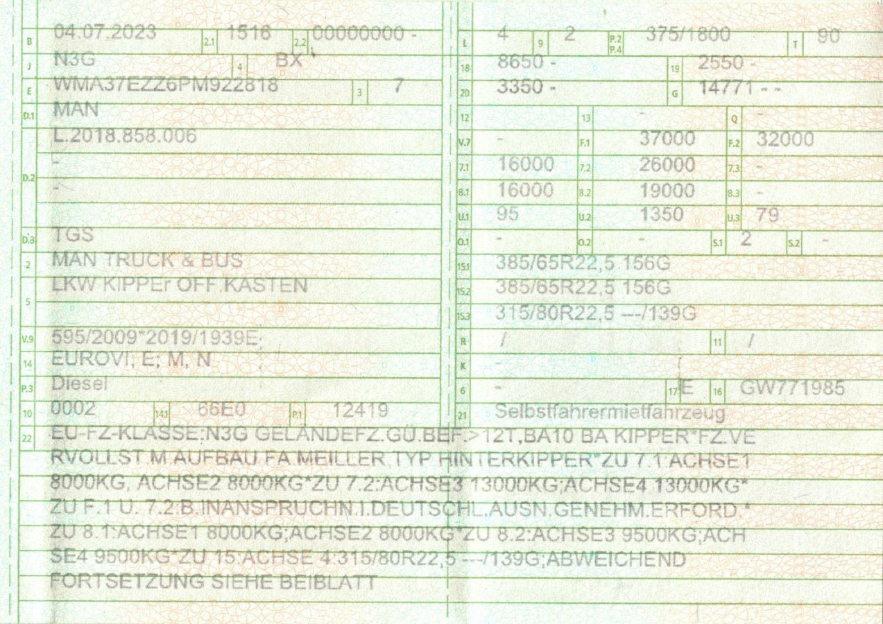 MAN 35.510 TGS | Meiller Thermo | E-Verdeck | TOP - Camião basculante: foto 2 MAN 35.510 TGS | Meiller Thermo | E-Verdeck | TOP - Camião basculante: foto 2