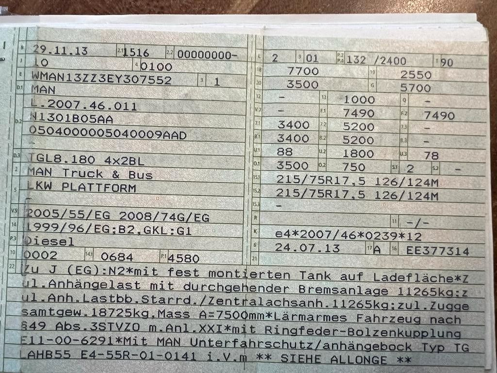 MAN 8.180 4X2 offene Pritsche MAN 8.180 4X2 offene Pritsche - Carrinha de caixa aberta: foto 2 MAN 8.180 4X2 offene Pritsche MAN 8.180 4X2 offene Pritsche - Carrinha de caixa aberta: foto 2