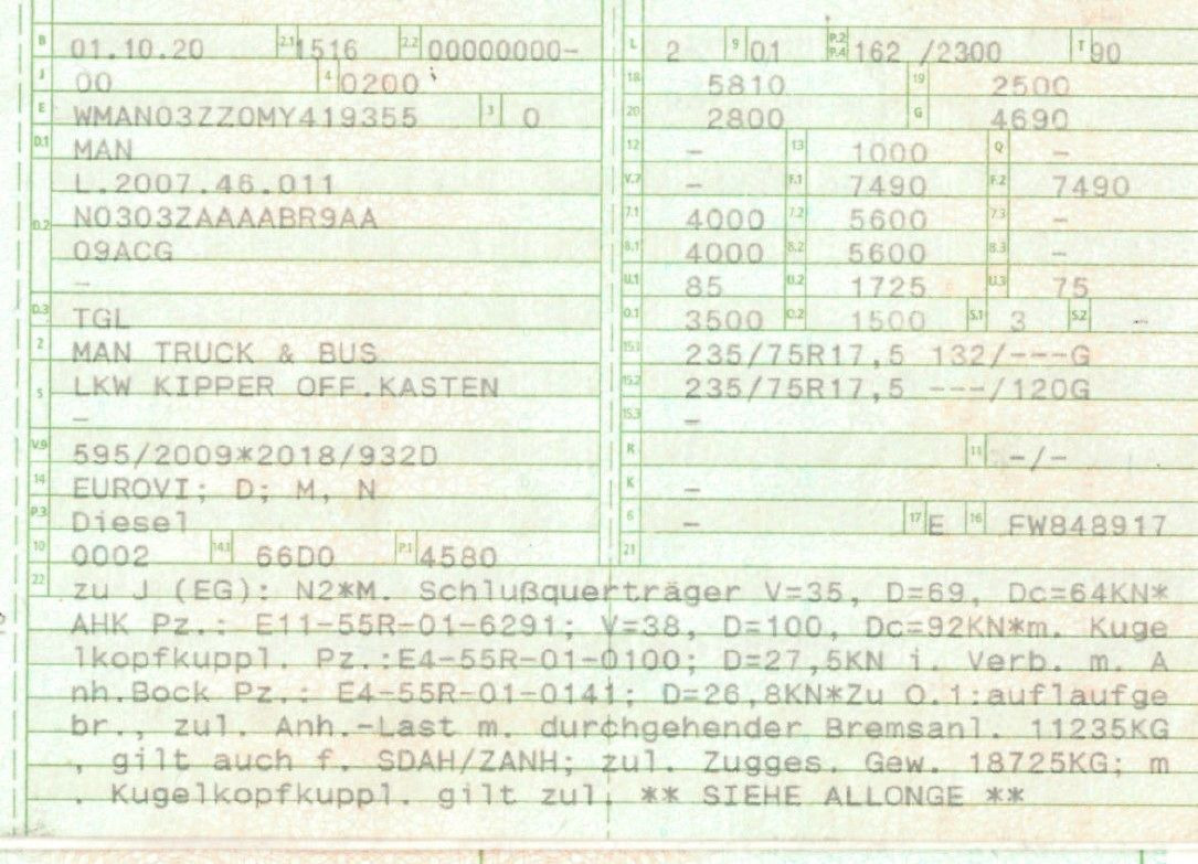 MAN 8.220 4x2 Meiller 3S. Kipper | TOP Zustand! - Carrinha basculante: foto 2 MAN 8.220 4x2 Meiller 3S. Kipper | TOP Zustand! - Carrinha basculante: foto 2