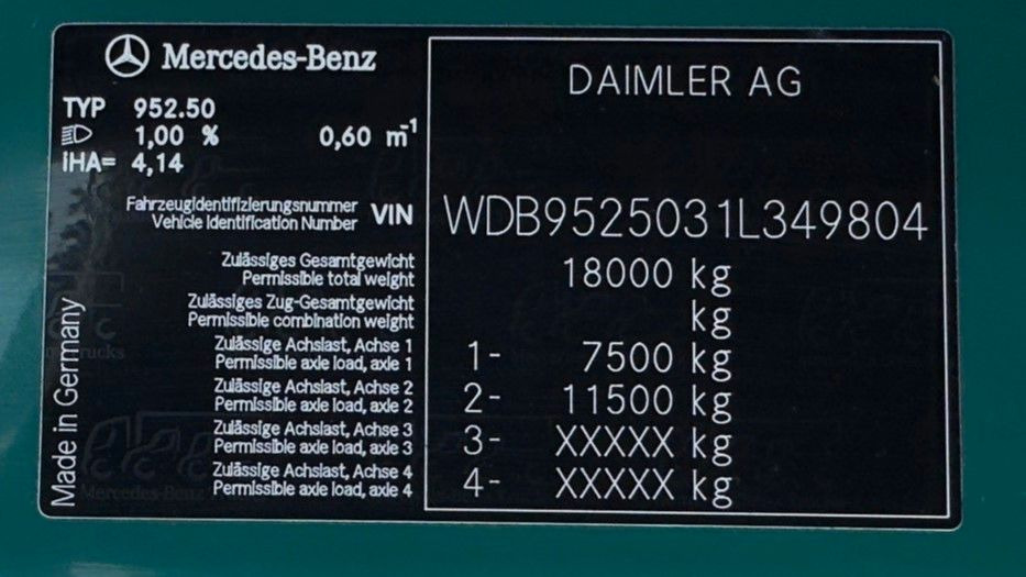 Camião multibenne Mercedes-Benz 1833  4x2 Meiller AK 12 | Klima | Guter Zustand: foto 16