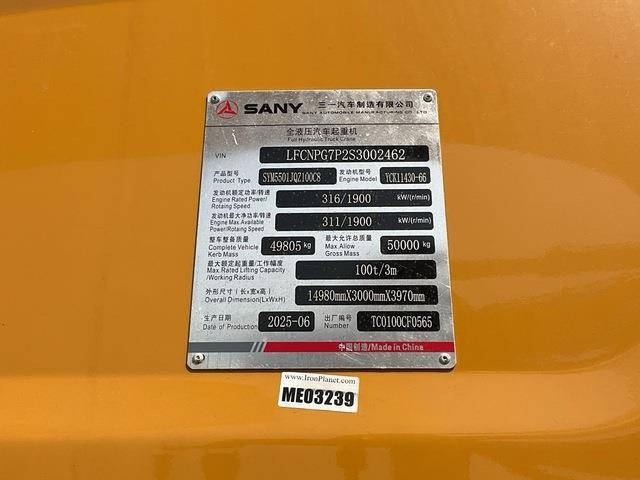 Sany STC1000C5-8 - Guindaste sobre esteiras: foto 5 Sany STC1000C5-8 - Guindaste sobre esteiras: foto 5