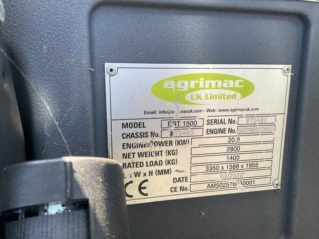 Agrimac ERT1500 - Empilhador telescópico: foto 5 Agrimac ERT1500 - Empilhador telescópico: foto 5