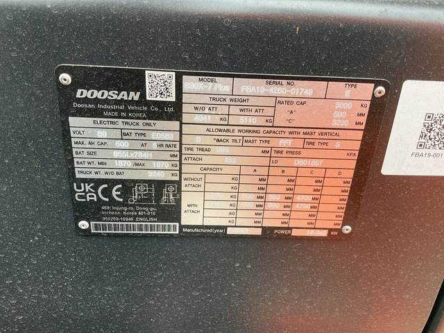 Doosan B30X-7 PLUS - Empilhador elétrico: foto 5 Doosan B30X-7 PLUS - Empilhador elétrico: foto 5