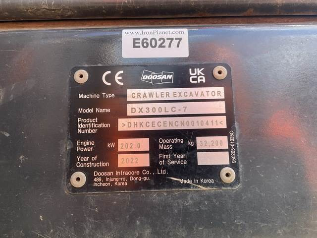 Doosan DX300LC-7 - Escavadora de rastos: foto 5 Doosan DX300LC-7 - Escavadora de rastos: foto 5