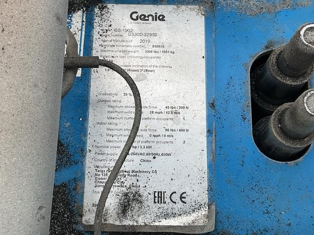 Genie GS1932 - Plataforma de Tijera/ Plataforma de tesoura: foto 5 Genie GS1932 - Plataforma de Tijera/ Plataforma de tesoura: foto 5