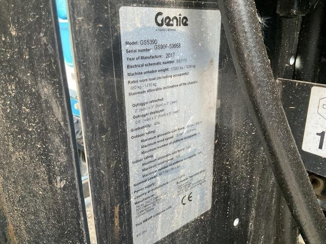 Genie GS5390 - Plataforma de Tijera/ Plataforma de tesoura: foto 5 Genie GS5390 - Plataforma de Tijera/ Plataforma de tesoura: foto 5