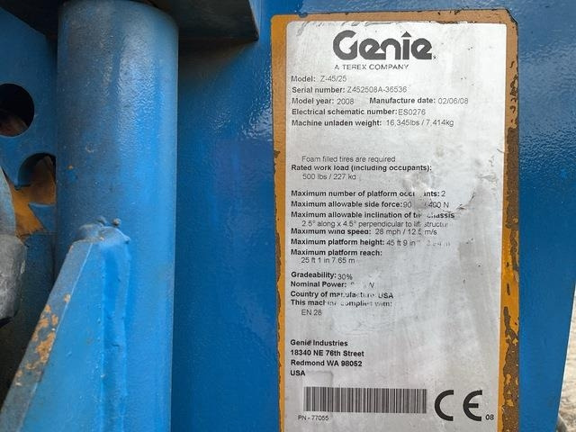 Genie Z45/25 - Plataforma articulada: foto 5 Genie Z45/25 - Plataforma articulada: foto 5