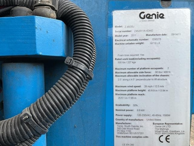 Genie Z45/25J - Plataforma articulada: foto 5 Genie Z45/25J - Plataforma articulada: foto 5