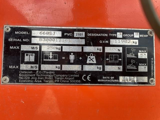 JLG 660SJ - Plataforma telescópica: foto 5 JLG 660SJ - Plataforma telescópica: foto 5