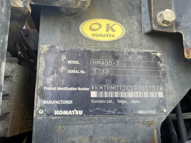 Komatsu HM400-3 - Caminhão articulado: foto 5 Komatsu HM400-3 - Caminhão articulado: foto 5