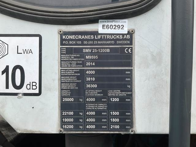 Konecrane SMV 25-1200B - Empilhador a diesel: foto 5 Konecrane SMV 25-1200B - Empilhador a diesel: foto 5