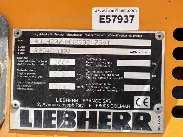 Liebherr R954C HDV - Escavadeira de demolição: foto 5 Liebherr R954C HDV - Escavadeira de demolição: foto 5