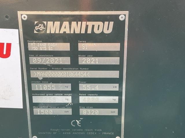 Manitou MT1440 - Empilhador telescópico: foto 5 Manitou MT1440 - Empilhador telescópico: foto 5