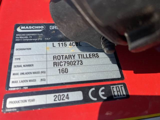 Maschio Gaspardo L115 4CBL - Fresa agrícola: foto 5 Maschio Gaspardo L115 4CBL - Fresa agrícola: foto 5