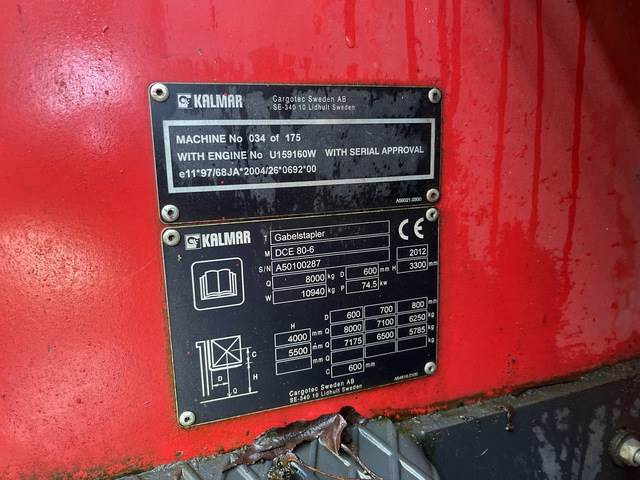 Kalmar DCE80-6 - Empilhador a diesel: foto 5 Kalmar DCE80-6 - Empilhador a diesel: foto 5