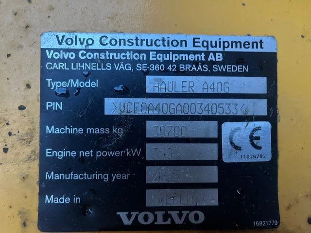 Volvo A40G - Caminhão articulado: foto 5 Volvo A40G - Caminhão articulado: foto 5