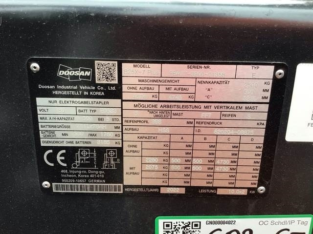 Doosan B25X-7 PLUS - Empilhador elétrico: foto 5 Doosan B25X-7 PLUS - Empilhador elétrico: foto 5