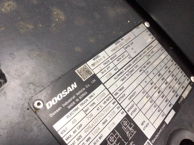 Doosan BR16JW-9 - Empilhador retráctil: foto 5 Doosan BR16JW-9 - Empilhador retráctil: foto 5