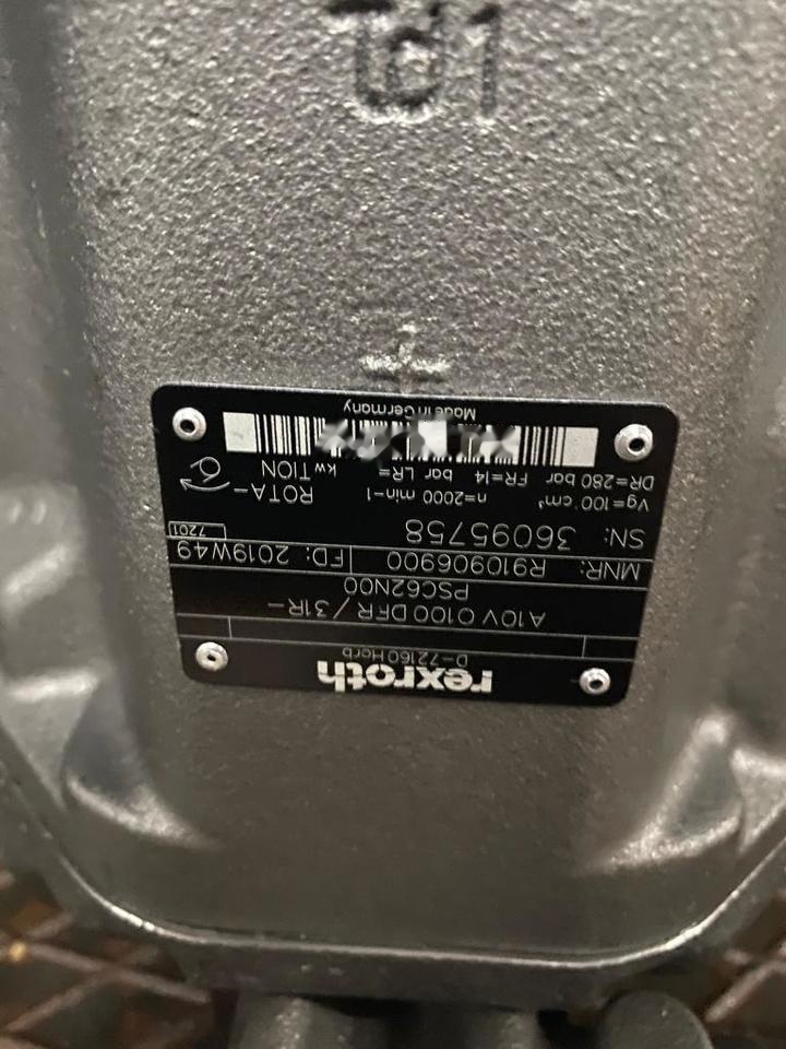 BOSCH / REXROTH A10VO100 DFR / 31R-PSC62N00 R910906900 - Bomba hidráulica para Máquina de construção: foto 2 BOSCH / REXROTH A10VO100 DFR / 31R-PSC62N00 R910906900 - Bomba hidráulica para Máquina de construção: foto 2