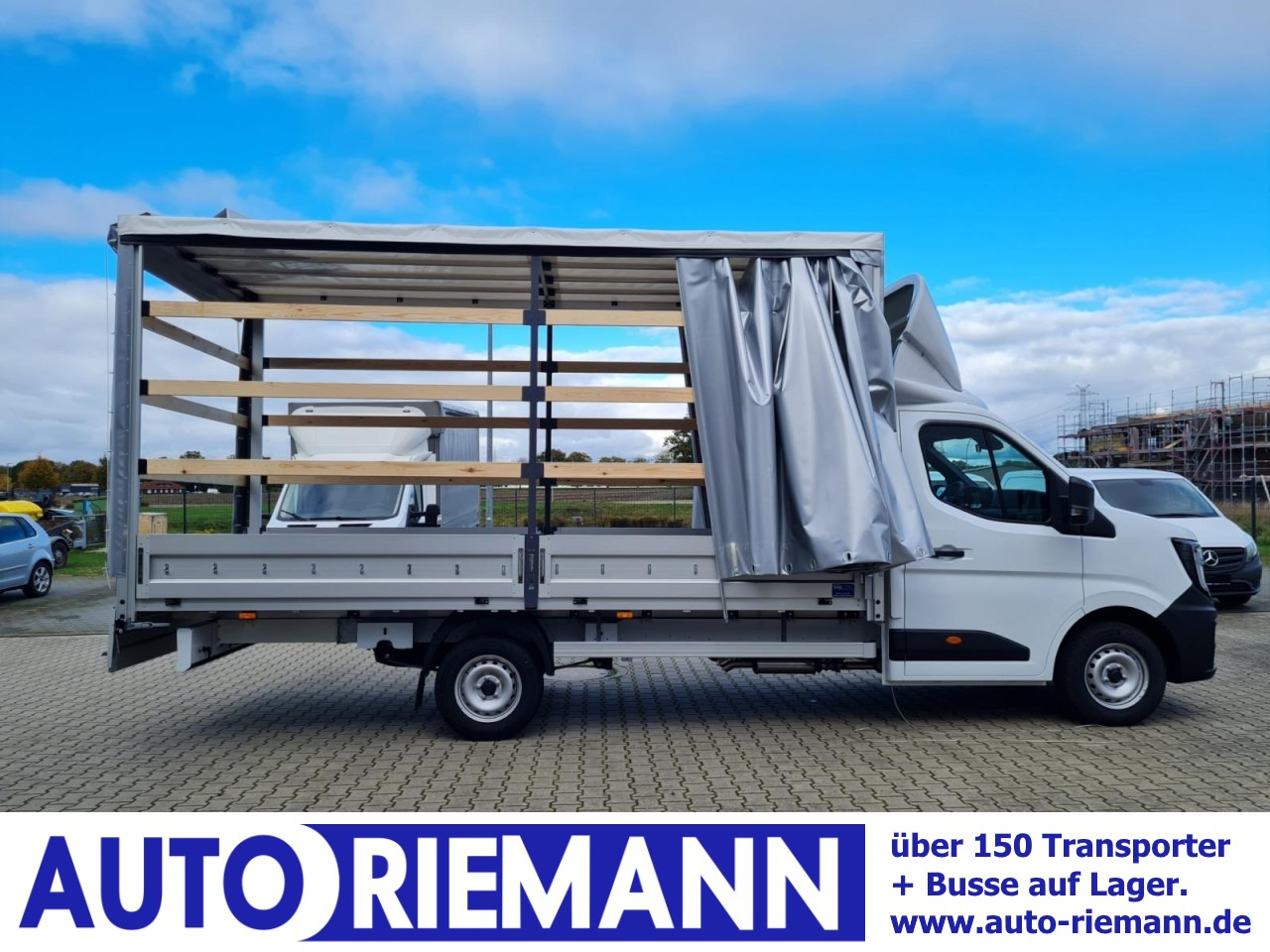 Renault Master Pritsche 2x Schiebe Plane 10 Pal. LUFTFEDERUNG - Carrinha de lona: foto 1 Renault Master Pritsche 2x Schiebe Plane 10 Pal. LUFTFEDERUNG - Carrinha de lona: foto 1