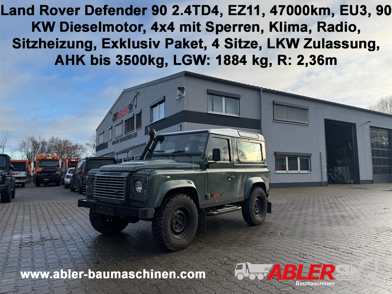 Land Rover Defender 90 2.4TD4 LKW Zulassung AHK - Automóvel: foto 1 Land Rover Defender 90 2.4TD4 LKW Zulassung AHK - Automóvel: foto 1