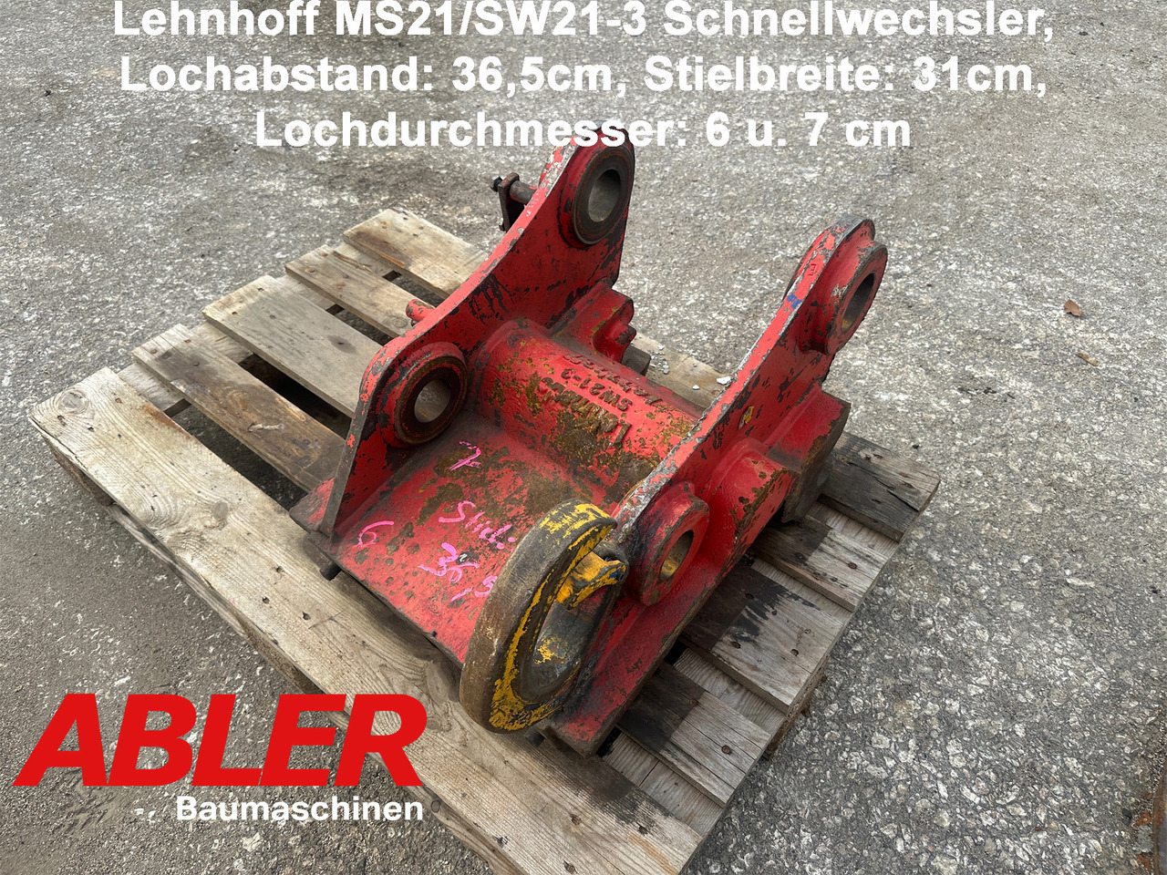 Lehnhoff SW21-3 MS21 MS25 Schnellwechsler - Acoplamento rápido: foto 1 Lehnhoff SW21-3 MS21 MS25 Schnellwechsler - Acoplamento rápido: foto 1