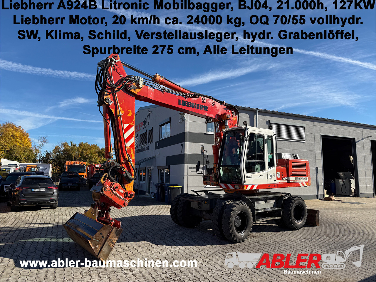 Liebherr A924 B Litronic Mobilbagger OQ 70/55 - Escavadeira: foto 1 Liebherr A924 B Litronic Mobilbagger OQ 70/55 - Escavadeira: foto 1
