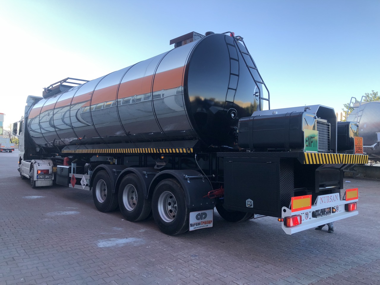 Semi-reboque cisterna para transporte de betume novo NURSAN ASPHALT INSULATED BITUMEN TANKER: foto 11