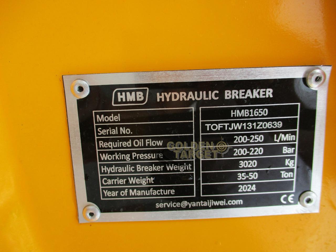 HMB 1650 Hydraulic Breaker - Martelo hidráulico para Escavadeira: foto 5 HMB 1650 Hydraulic Breaker - Martelo hidráulico para Escavadeira: foto 5