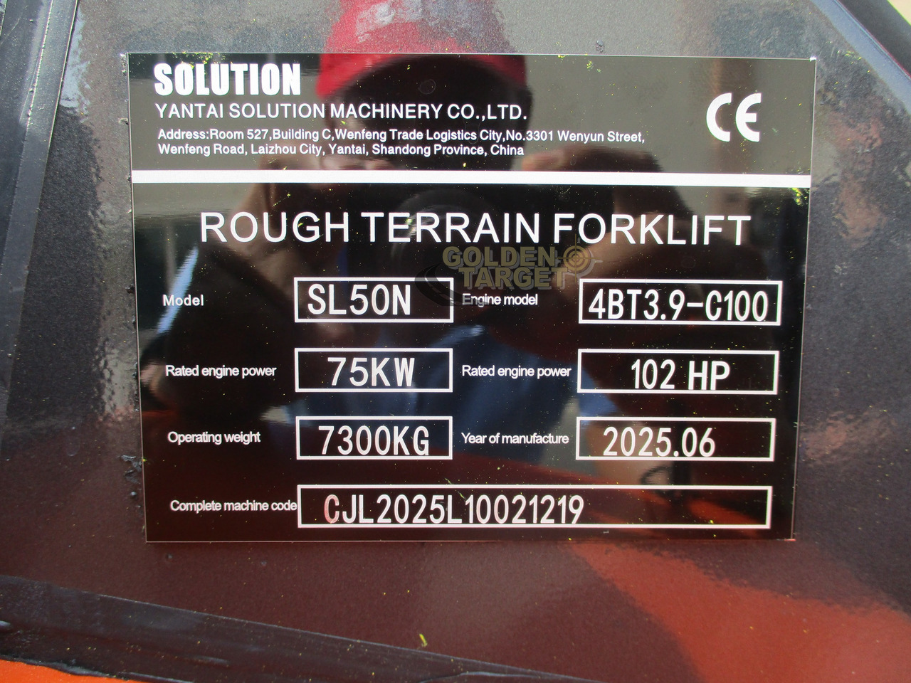 Empilhador a diesel novo Solution SL50N Rough Terrain Forklift: foto 16