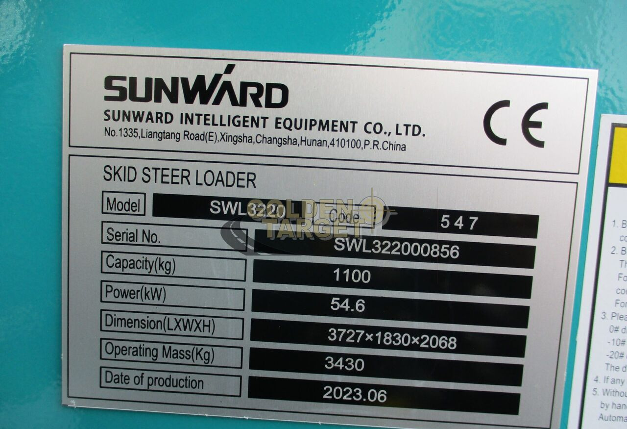 Locação financeira de Sunward 3220 Skid Steer Loader Sunward 3220 Skid Steer Loader: foto 8