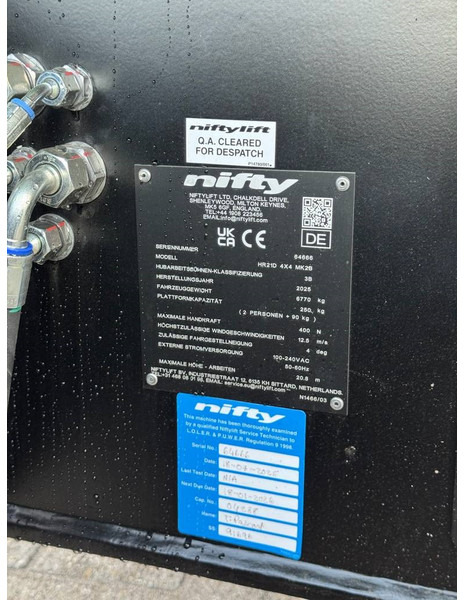 Plataforma articulada novo Niftylift HR 21 D 4x4: foto 16