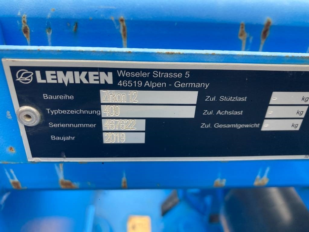 Lemken Zirkon 12/400 - Fresa agrícola: foto 3 Lemken Zirkon 12/400 - Fresa agrícola: foto 3