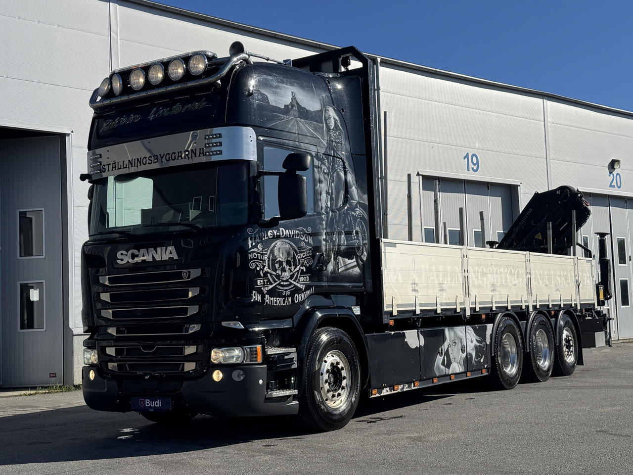 Kranbil Scania R520LB 8X4*4 | Palfinger 23T - Camião de caixa aberta/ Plataforma, Camião grua: foto 1 Kranbil Scania R520LB 8X4*4 | Palfinger 23T - Camião de caixa aberta/ Plataforma, Camião grua: foto 1