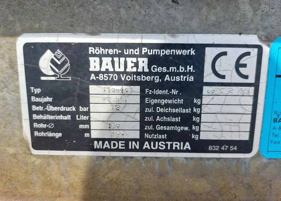 Equipamento para irrigação Bauer E2 110 X 400: foto 8