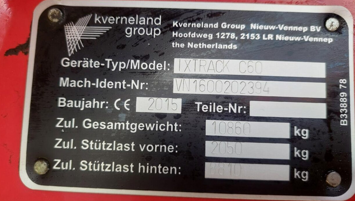 Pulverizador de arrastar Kverneland IXtrack C60 - 36m: foto 16