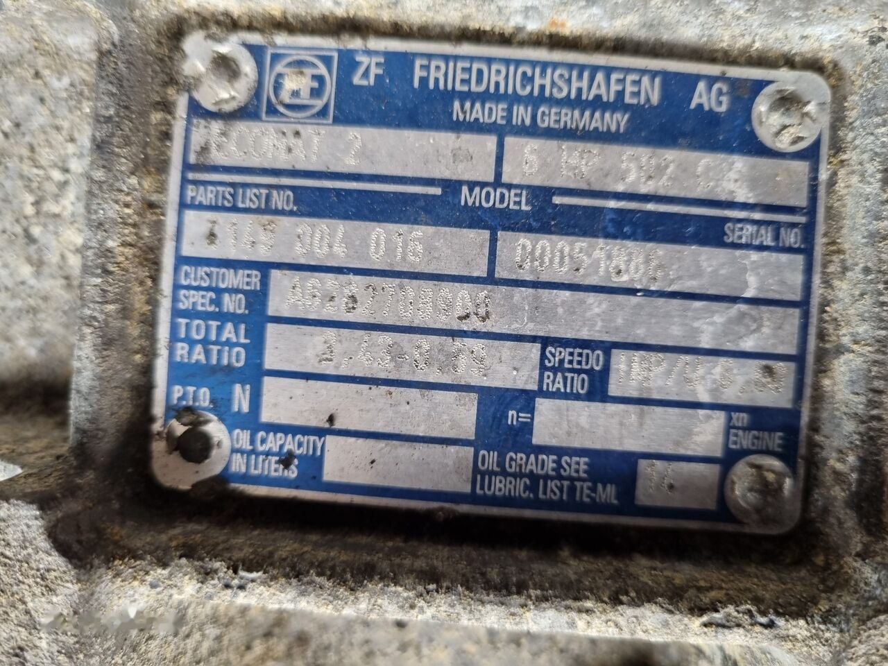 ZF ECOMAT 2 Mercedes-Benz - Caixa de velocidade para Ônibus: foto 2 ZF ECOMAT 2 Mercedes-Benz - Caixa de velocidade para Ônibus: foto 2