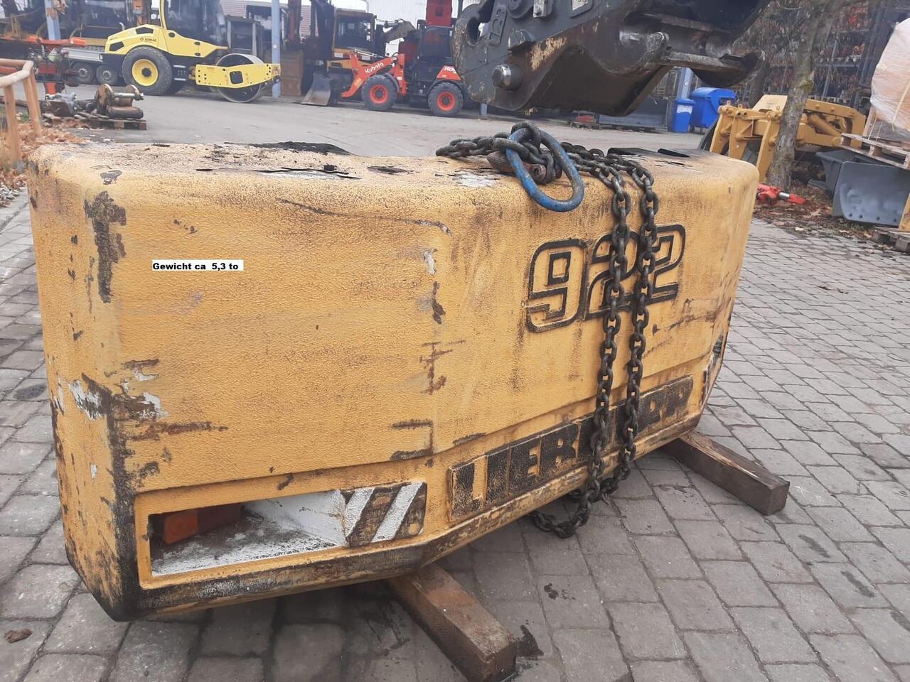 Liebherr A 922 LIT - Contrapeso para Escavadeira: foto 1 Liebherr A 922 LIT - Contrapeso para Escavadeira: foto 1