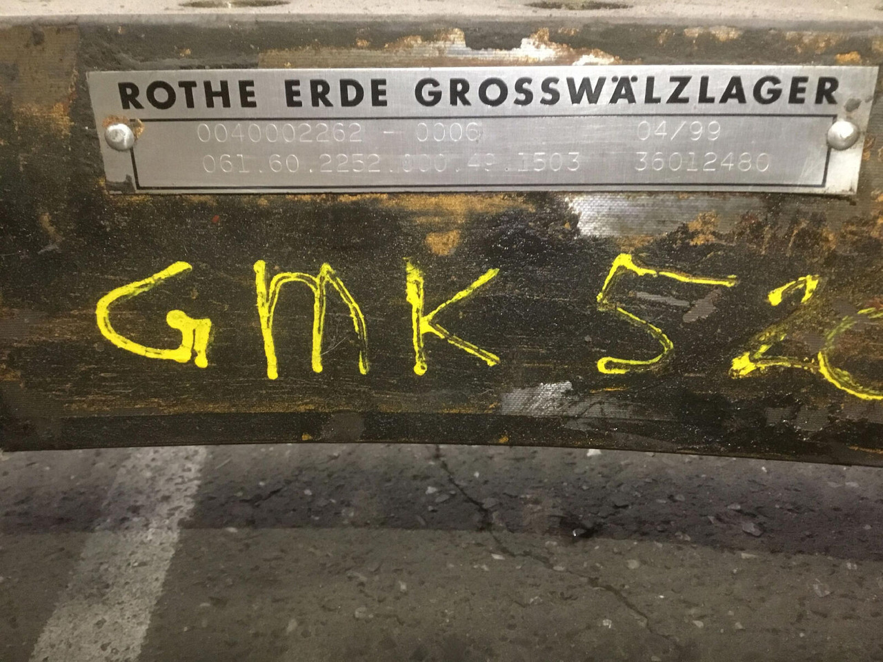 Grove GMK 5200 slew ring - Coroa de giro para Grua móvel: foto 3 Grove GMK 5200 slew ring - Coroa de giro para Grua móvel: foto 3